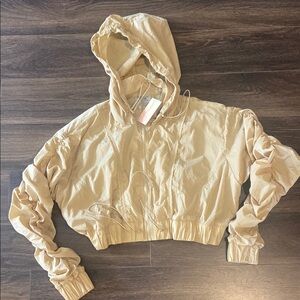POPFLEX • Whimsical Breeze Windbreaker in Desert Sand NWT xl